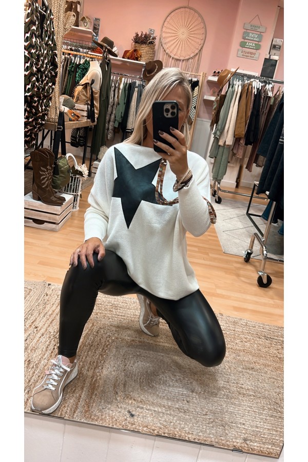 Legging Ecopiel. LO + NUEVO. Color: negro, marfil; Tallas: s, m, l, xl |