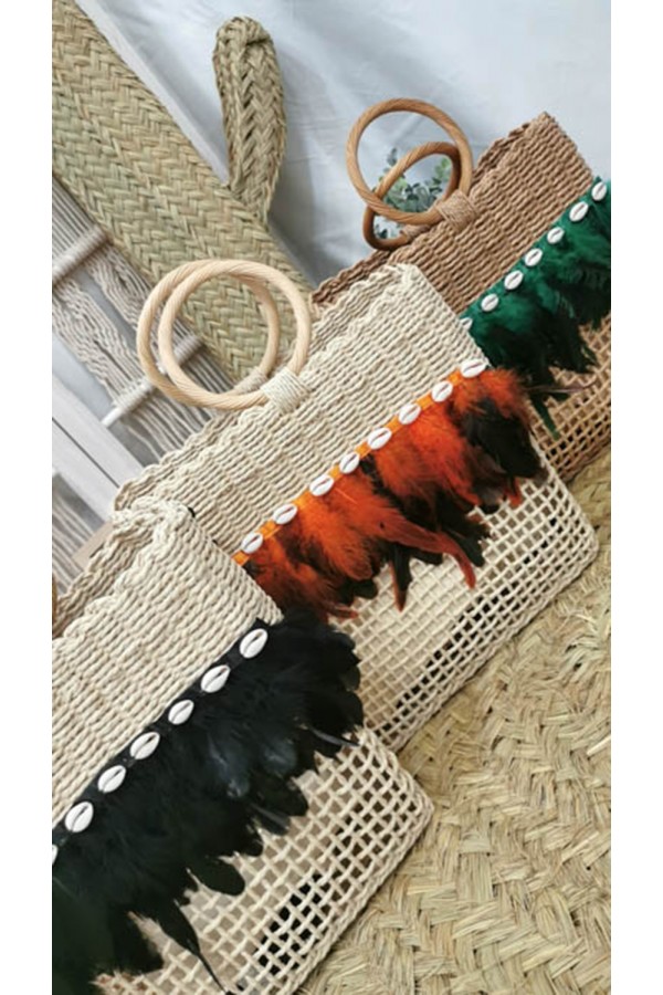 Bolso Plumas. Inicio.  | Bambalinas Closet