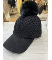 Gorra Trenza. Inicio. Color: negro, gris claro, marfil, azul klein, verde;