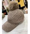 Gorra Trenza. Inicio. Color: negro, gris claro, marfil, azul klein, verde;