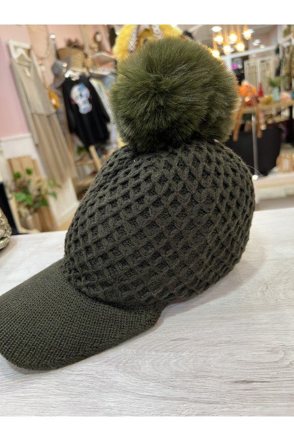 Gorra Trenza. Inicio. Color: negro, gris claro, marfil, azul klein, verde;