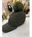 Gorra Trenza. Inicio. Color: negro, gris claro, marfil, azul klein, verde;
