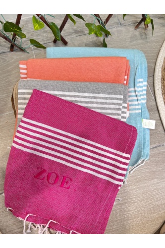 Pareo Personalizable. Inicio. Color: celeste, melocoton, gris, frambuesa |