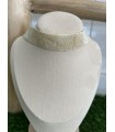 Choker Dubai. Bisuteria. Color: marfil, dorado, negro | Bambalinas Closet