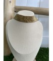 Choker Dubai. Bisuteria. Color: marfil, dorado, negro | Bambalinas Closet