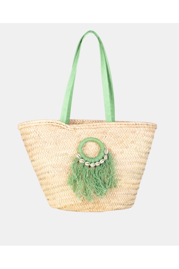 Capazo Baleares Grande Verde. Bolsos.  | Bambalinas Closet