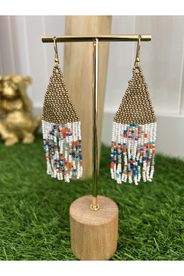 Pendientes Costa Rica Dorados. NOVEDADES.  | Bambalinas Closet