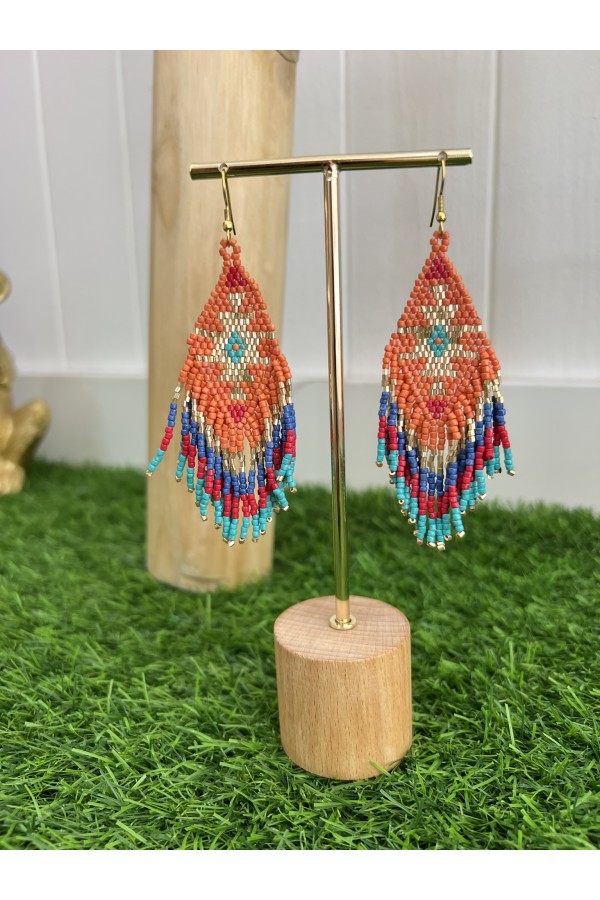 Pendientes Chile Naranja. Bisuteria.  | Bambalinas Closet