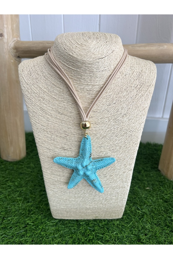 Collar Coral de Mar Turquesa. Bisuteria.  | Bambalinas Closet