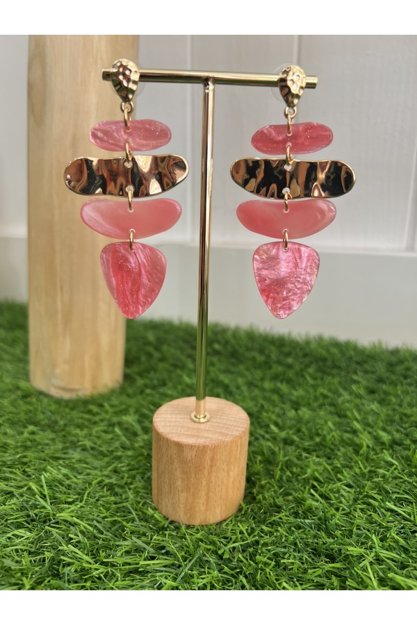 Pendientes Honolulu Rosa. Inicio.  | Bambalinas Closet