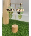 Pendientes Honolulu Verde. Bisuteria.  | Bambalinas Closet