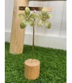 Pendiente Narciso Verde. Bisuteria.  | Bambalinas Closet