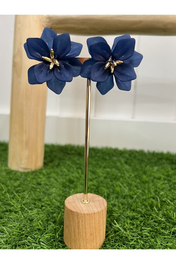 Pendientes Atenas Marino. Bisuteria.  | Bambalinas Closet