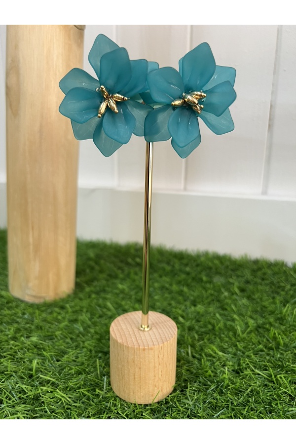 Pendientes Atenas Verde Oceano. Bisuteria. Color: verde oceano | Bambalinas Closet