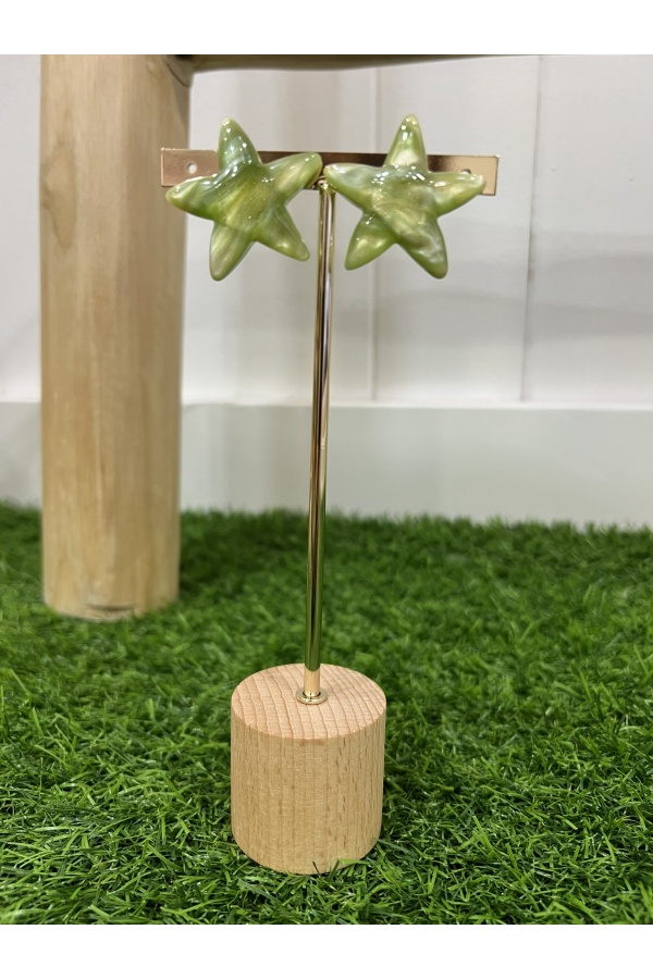 Estrella Nacar Verde. Bisuteria.  | Bambalinas Closet