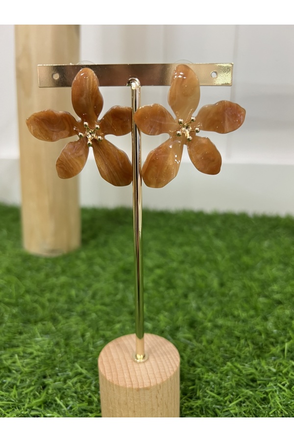 Pendientes Narciso Cafe. Bisuteria.  | Bambalinas Closet