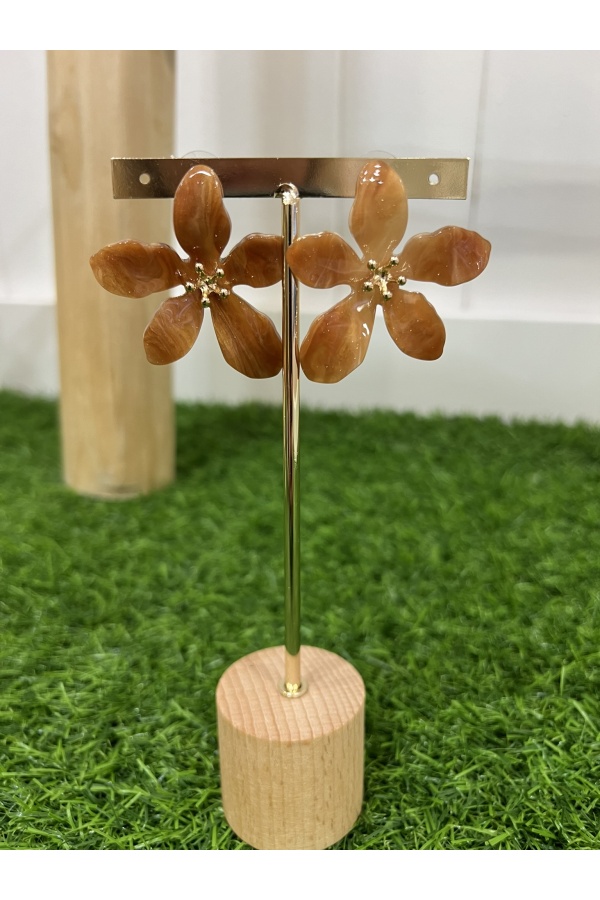 Pendientes Narciso Cafe. Bisuteria.  | Bambalinas Closet