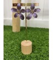 Pendientes Narciso Violeta. Bisuteria.  | Bambalinas Closet