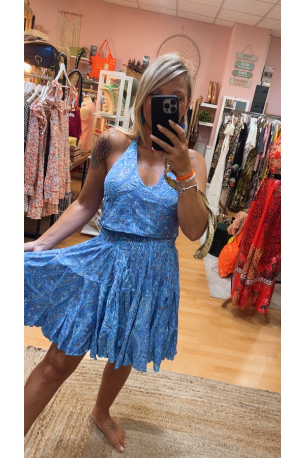 Conjunto Bali Falda. NOVEDADES. Color: verde, azul marino, azul cielo, rojo;