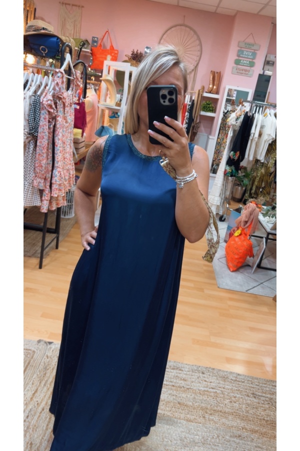 Vestido Lurex. NOVEDADES. Color: verde mint, azul cielo, azul marino, negro |