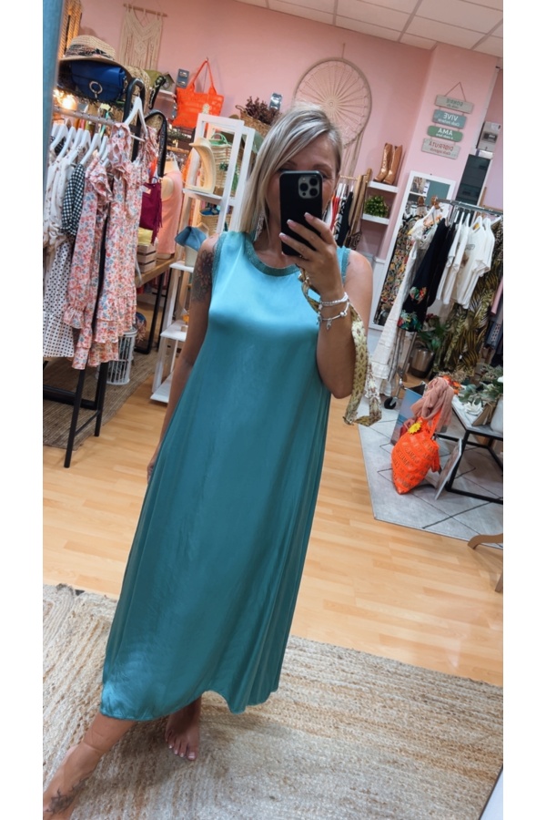 Vestido Lurex. NOVEDADES. Color: verde mint, azul cielo, azul marino, negro |