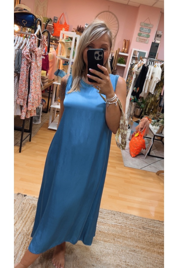 Vestido Lurex. NOVEDADES. Color: verde mint, azul cielo, azul marino, negro |