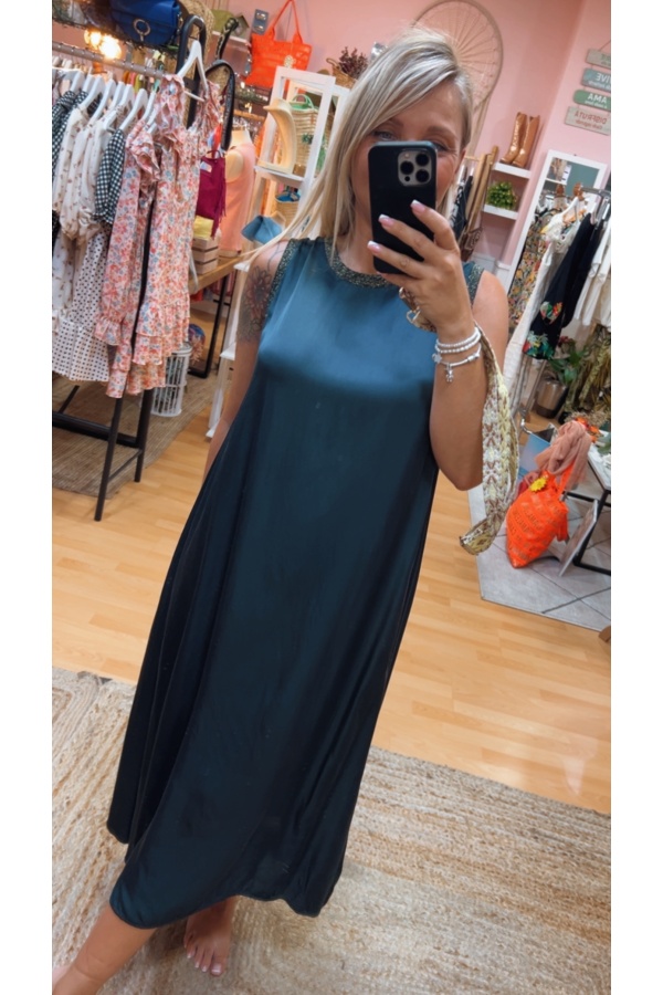 Vestido Lurex. NOVEDADES. Color: verde mint, azul cielo, azul marino, negro |