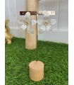 Pendientes Narciso Blanco. Bisuteria.  | Bambalinas Closet