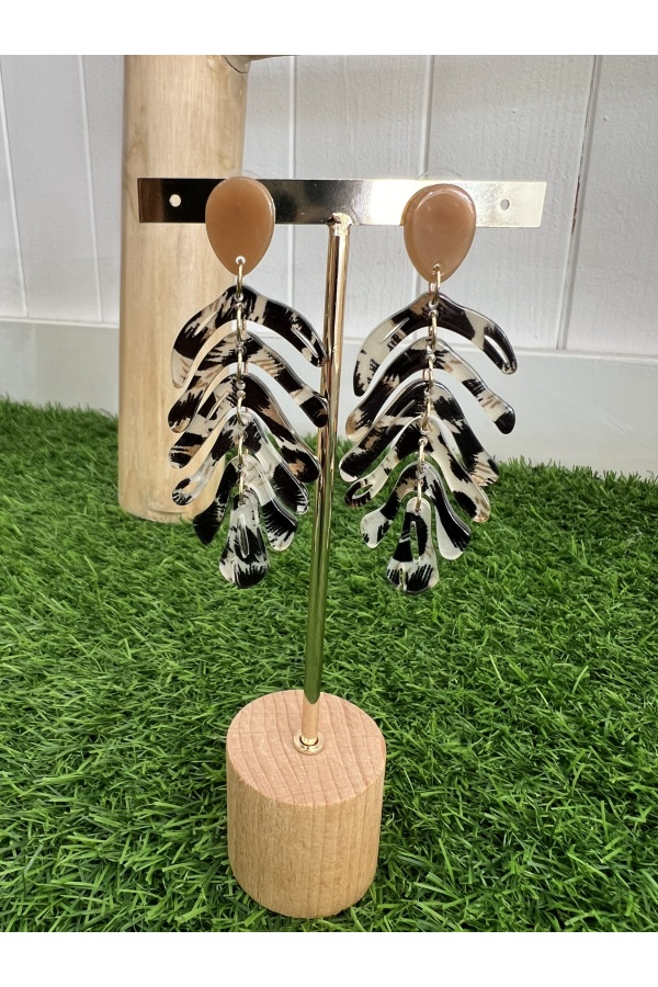 Pendientes Shangai Negro. Bisuteria.  | Bambalinas Closet