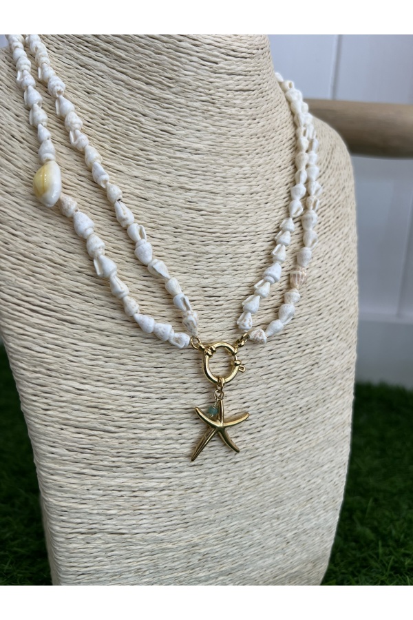 Collar Conchitas Estrella Mar. Bisuteria.  | Bambalinas Closet