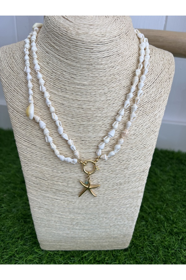 Collar Conchitas Estrella Mar. Bisuteria.  | Bambalinas Closet