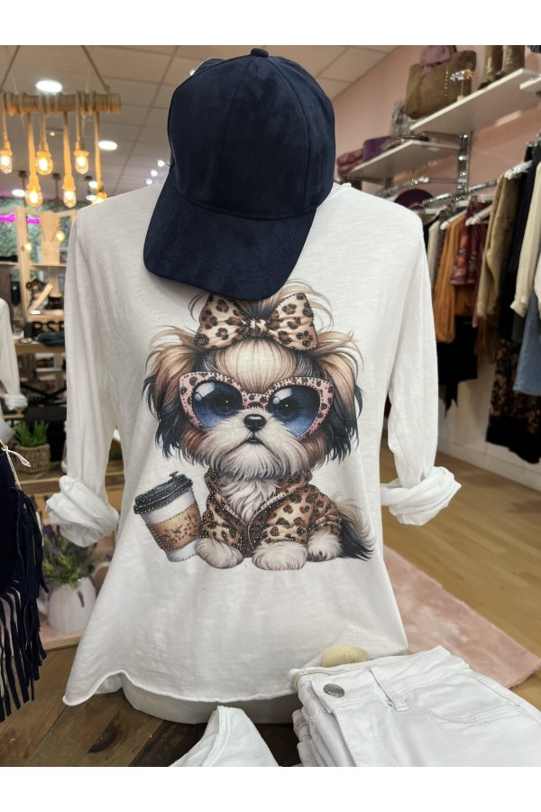 Camiseta Perrito. Camisetas.  | Bambalinas Closet