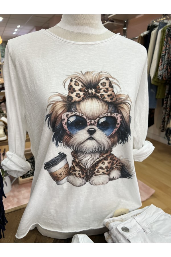 Camiseta Perrito. Camisetas.  | Bambalinas Closet