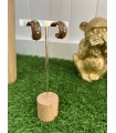 Pendientes Viena Cafe. Bisuteria.  | Bambalinas Closet