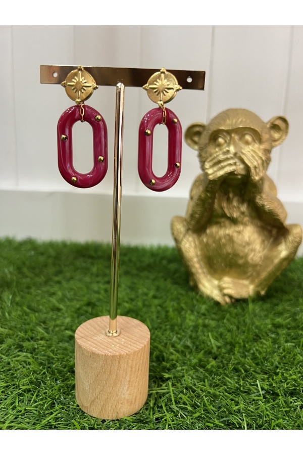 Pendientes Mara Verdes. Bisuteria.  | Bambalinas Closet