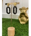 Pendientes Mara Negros. Bisuteria.  | Bambalinas Closet