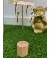 Pendientes Aro Nudo Dorado. Bisuteria.  | Bambalinas Closet