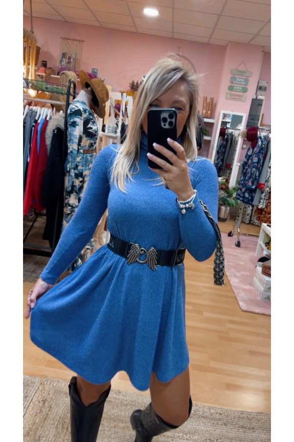 Vestido Teresa Azul. Vestidos. Tallas: s, m, l, xs | Bambalinas Closet