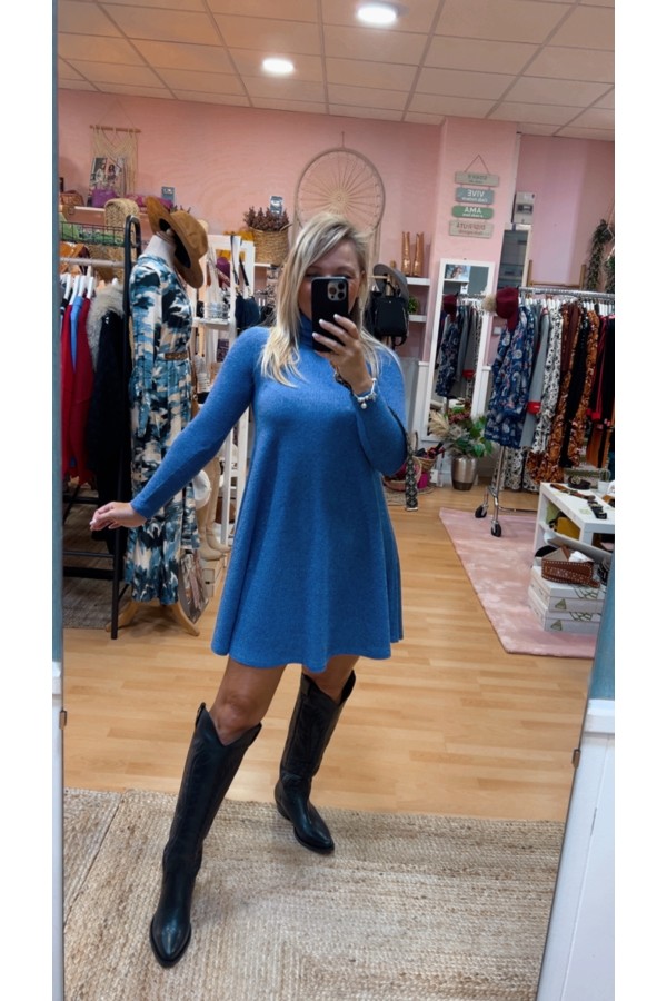 Vestido Teresa Azul. Vestidos. Tallas: s, m, l, xs | Bambalinas Closet