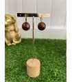 Pendientes Bola Print Caldera. Bisuteria.  | Bambalinas Closet