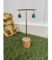 Pendientes Bolonia Verde. Bisuteria.  | Bambalinas Closet