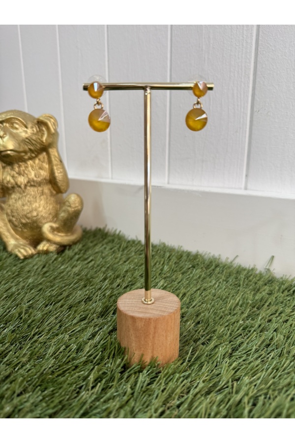 Pendientes Agua. Bisuteria. Color: naranja, blanco, lila, verde pistacho, trigo |