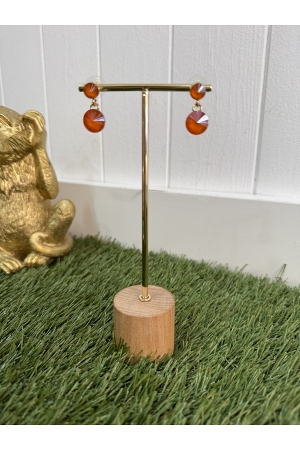 Pendientes Agua. Bisuteria. Color: naranja, blanco, lila, verde pistacho, trigo |