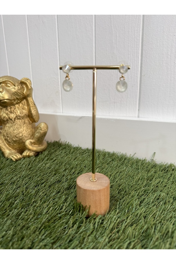 Pendientes Agua. Bisuteria. Color: naranja, blanco, lila, verde pistacho, trigo |