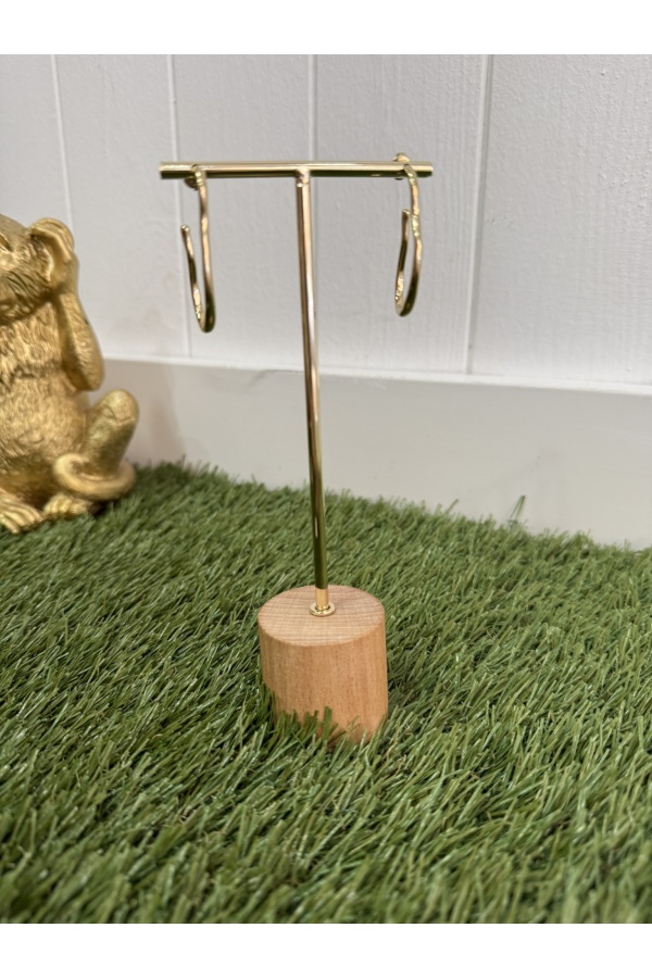 Pendiente Areta Dorado. Bisuteria.  | Bambalinas Closet
