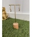 Pendiente Areta Dorado. Bisuteria.  | Bambalinas Closet