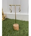 Pendiente Areta Dorado. Bisuteria.  | Bambalinas Closet
