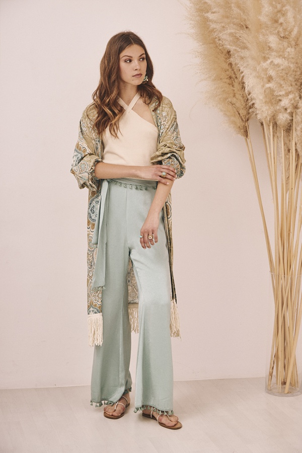 Pantalon Meru Turquesa. Partes de abajo NÜD Y NKN. Tallas: m, l, s | Bambalinas