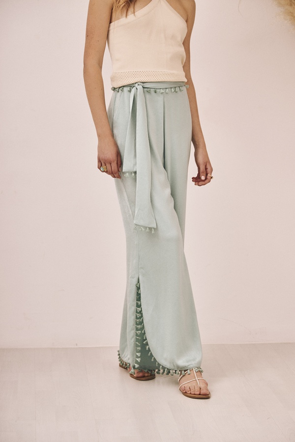 Pantalon Meru Turquesa. Partes de abajo NÜD Y NKN. Tallas: m, l, s | Bambalinas