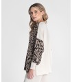 Sueter Animal Print Crudo. Sueters / Jersey. Tallas: s/m, xs/s | Bambalinas Closet